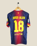 BARCELONA 2012/13 JORDI ALBA HOME SHIRT (S) NIKE