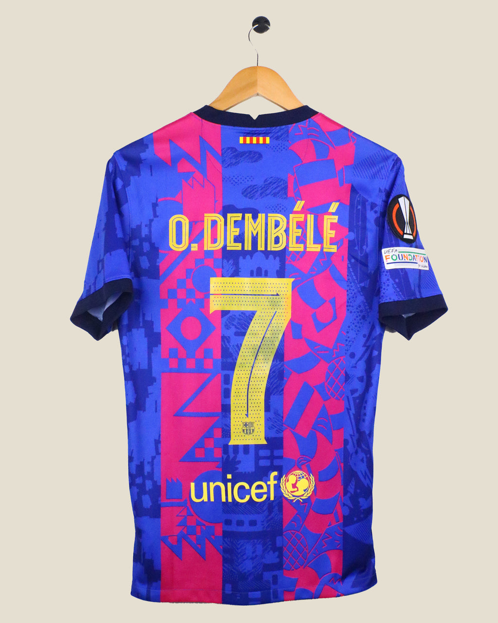 BARCELONA 2021/22 DEMBELE #7 UEL THIRD (S) NIKE