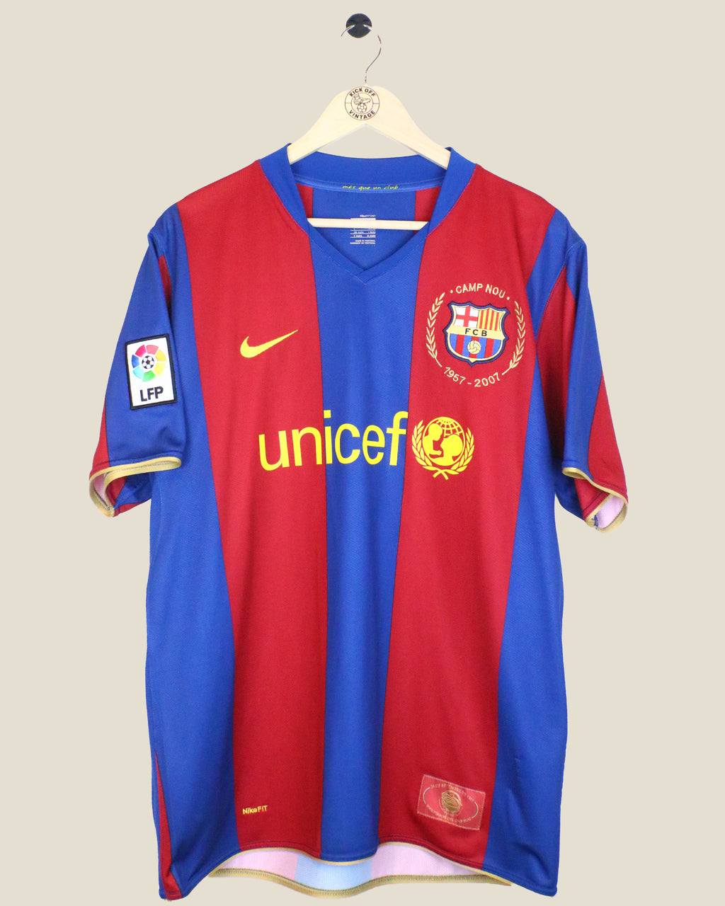 BARCELONA 2007/08 RONALDINHO HOME (L) NIKE