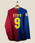 BARCELONA 2008/09 ETO'O HOME SHIRT L/S (M) NIKE