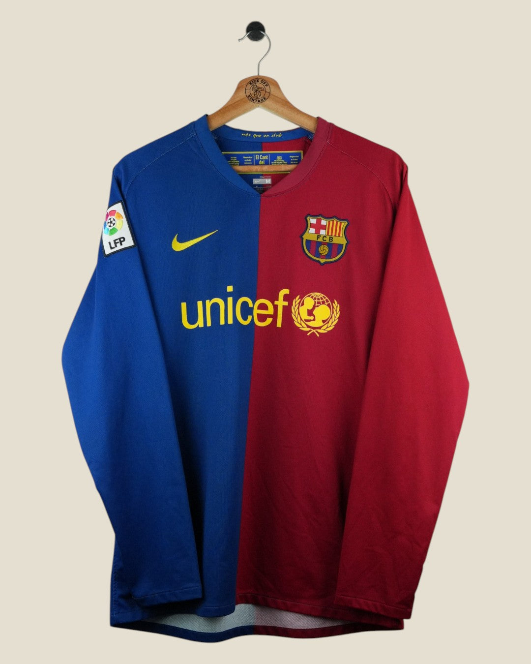 BARCELONA 2008/09 ETO'O HOME SHIRT L/S (M) NIKE
