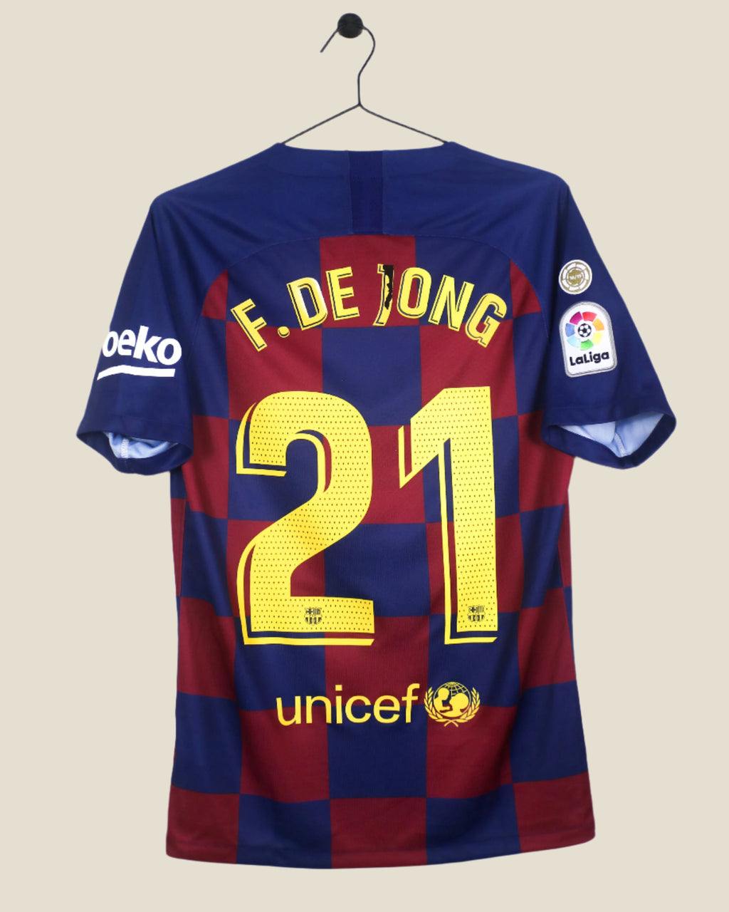 BARCELONA 2019/20 DE JONG #21 HOME SHIRT (S) NIKE