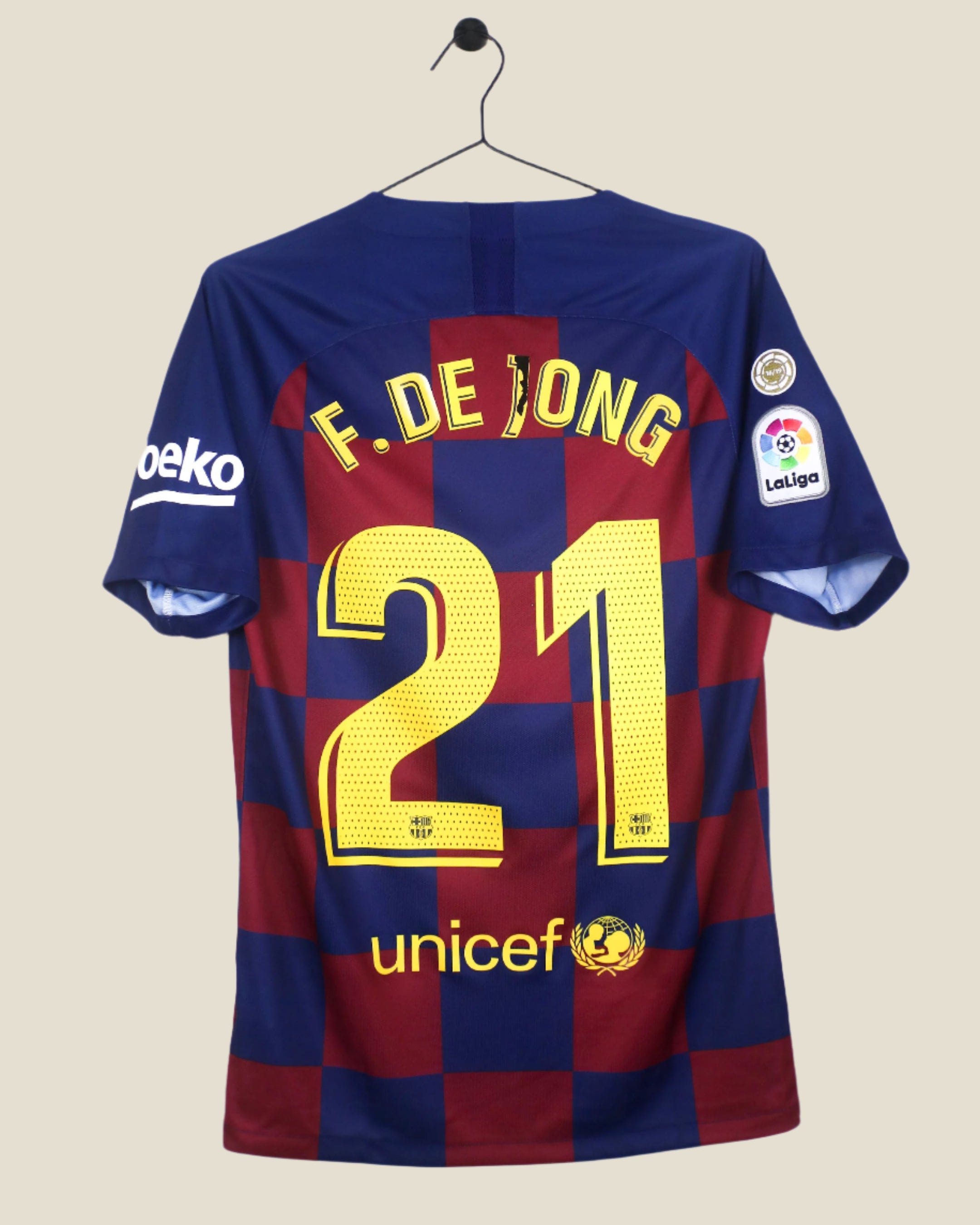 BARCELONA 2019/20 DE JONG #21 HOME SHIRT (S) NIKE