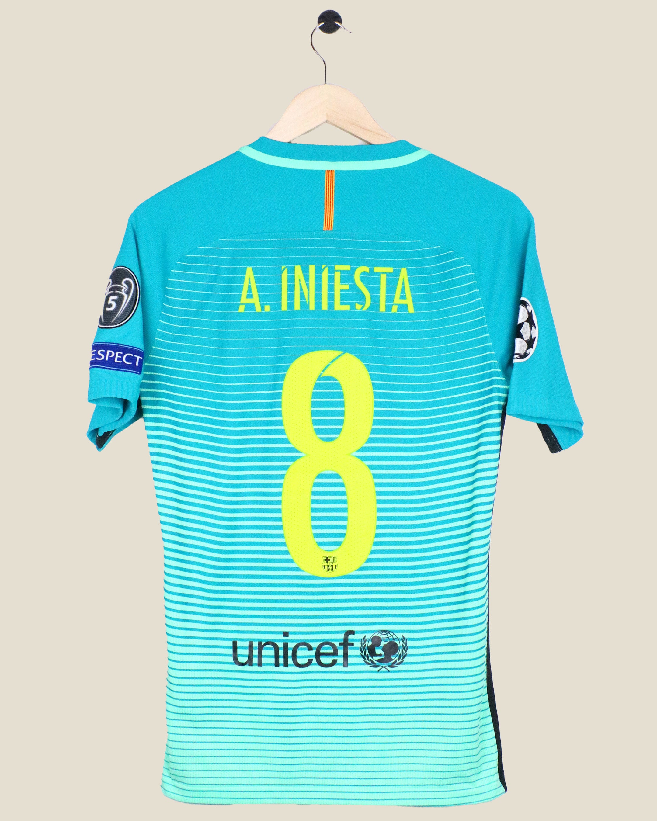 BARCELONA 2016/17 INIESTA UCL THIRD PLAYER VERSION (S) NIKE