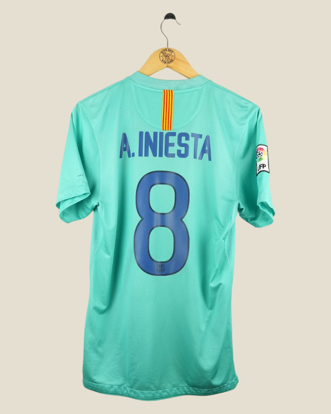 BARCELONA 2010/11 INIESTA AWAY SHIRT (S) NIKE