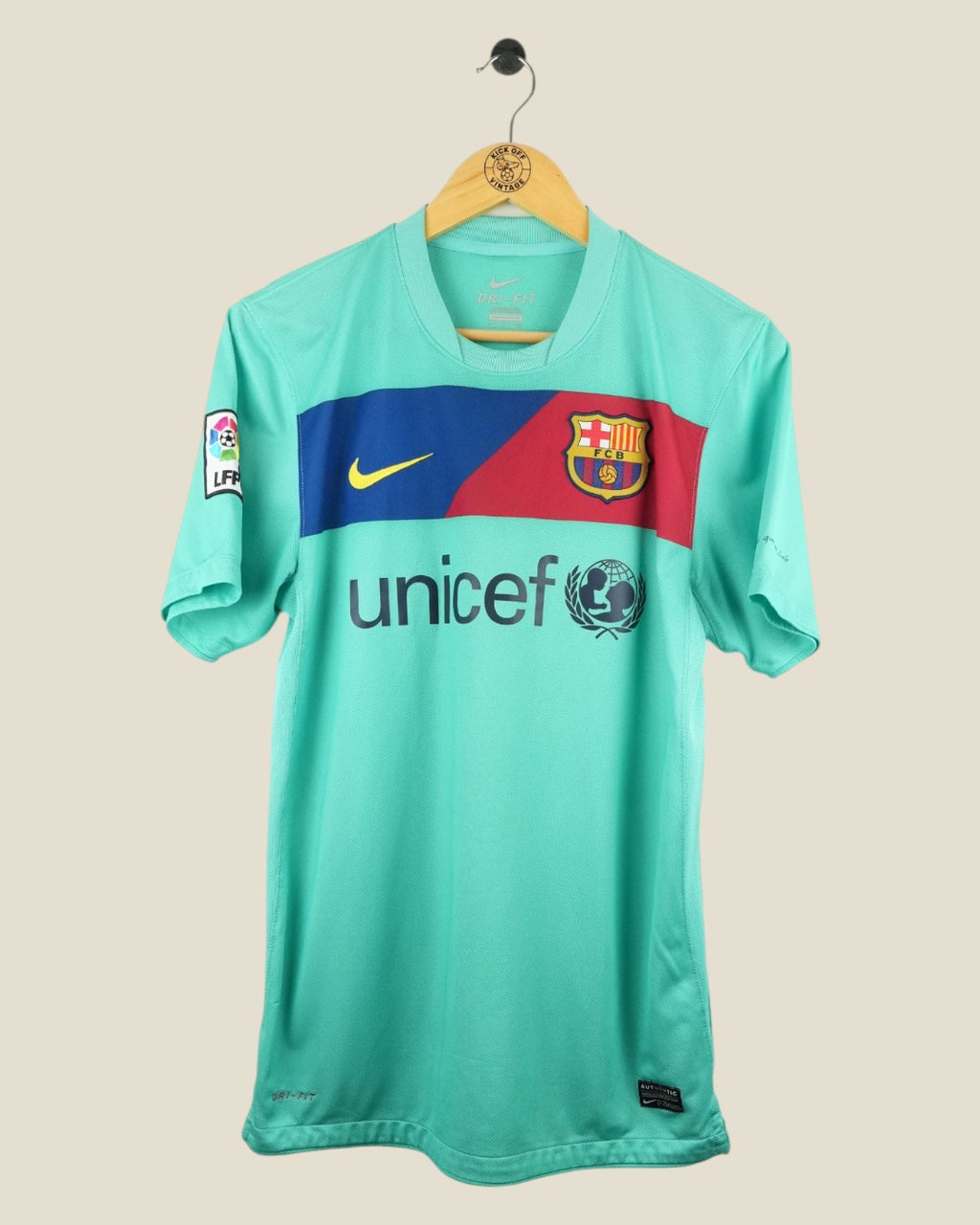 BARCELONA 2010/11 INIESTA AWAY SHIRT (S) NIKE