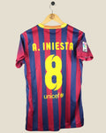 BARCELONA 2013/14 INIESTA HOME SHIRT (WOMENS L) NIKE