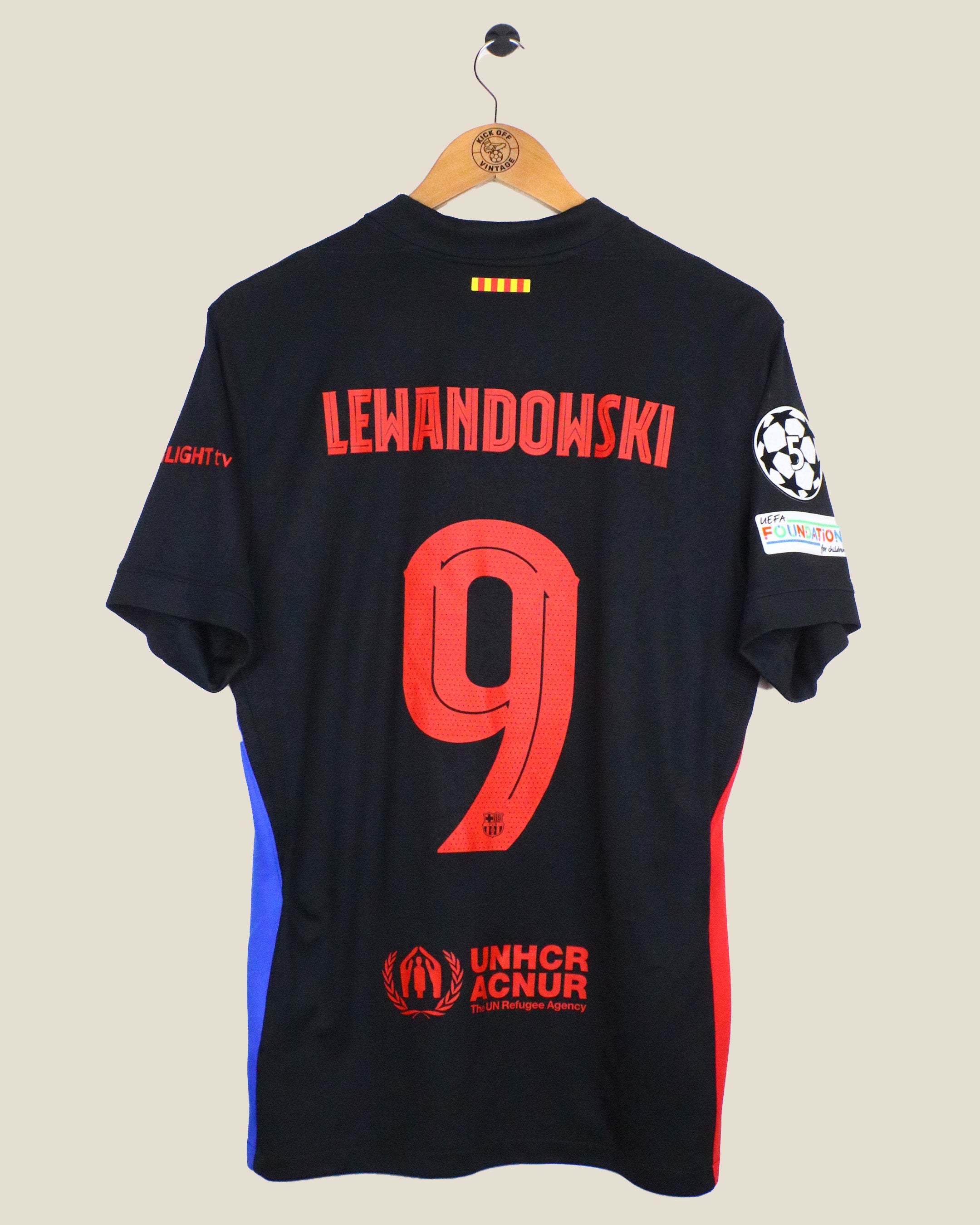 BARCELONA 2024/25 LEWANDOWSKI UCL AWAY (S) NIKE