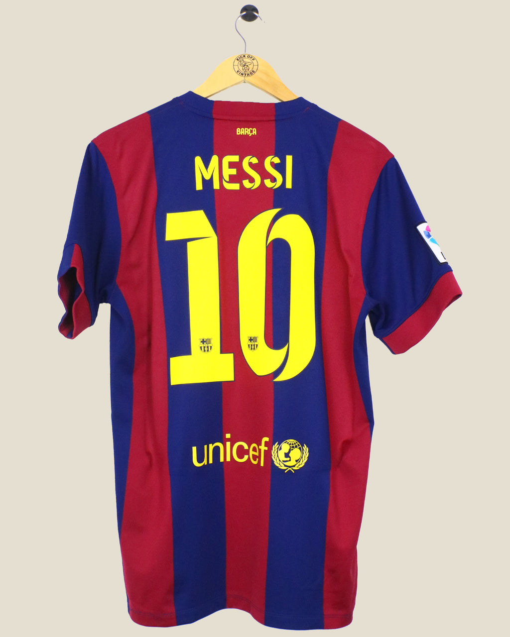 BARCELONA 2014/15 MESSI HOME SHIRT (M) NIKE