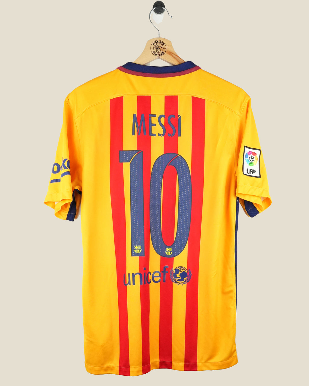 BARCELONA 2015/16 MESSI AWAY SHIRT (M) NIKE