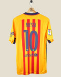 BARCELONA 2015/16 MESSI AWAY SHIRT (M) NIKE