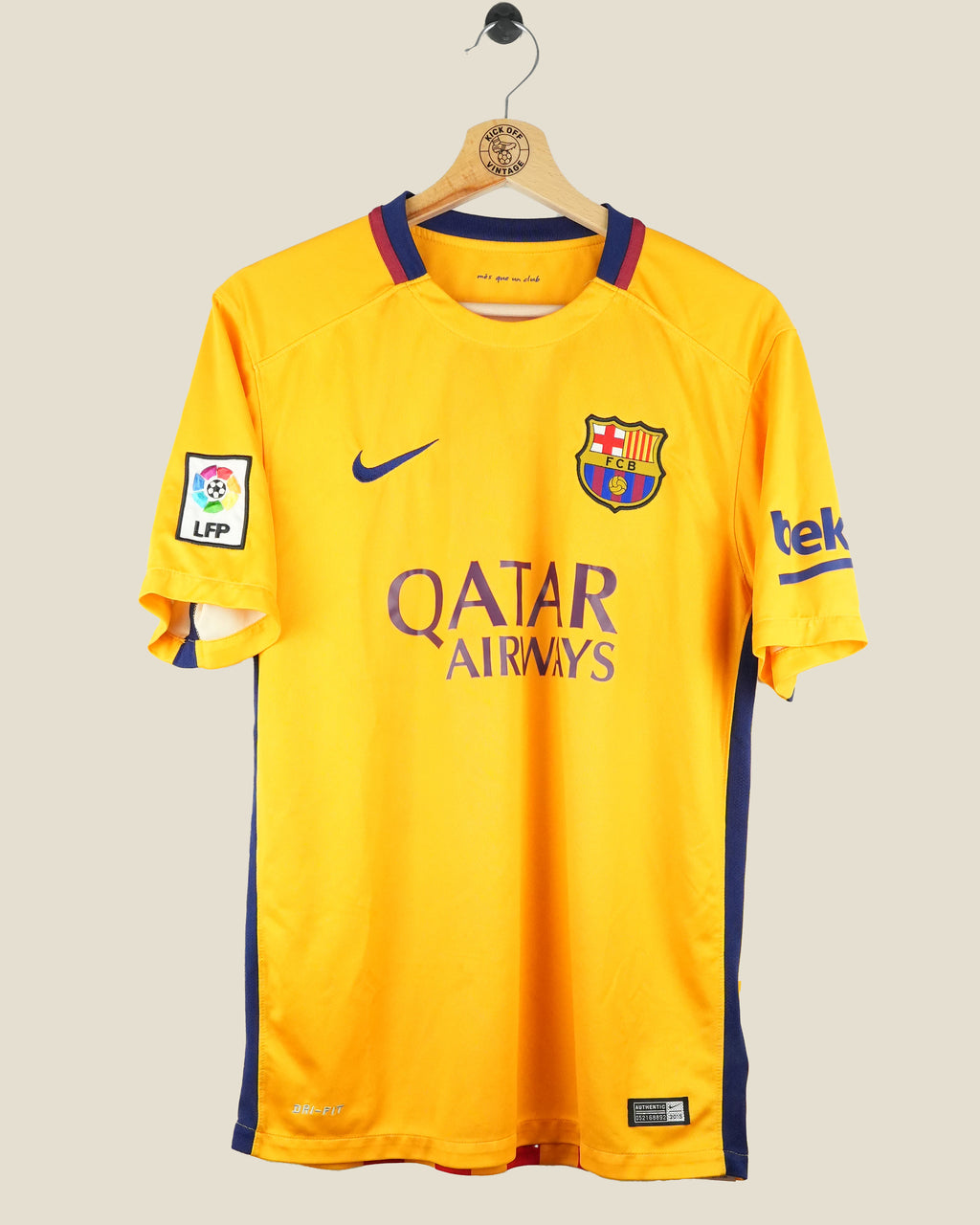 BARCELONA 2015/16 MESSI AWAY SHIRT (M) NIKE