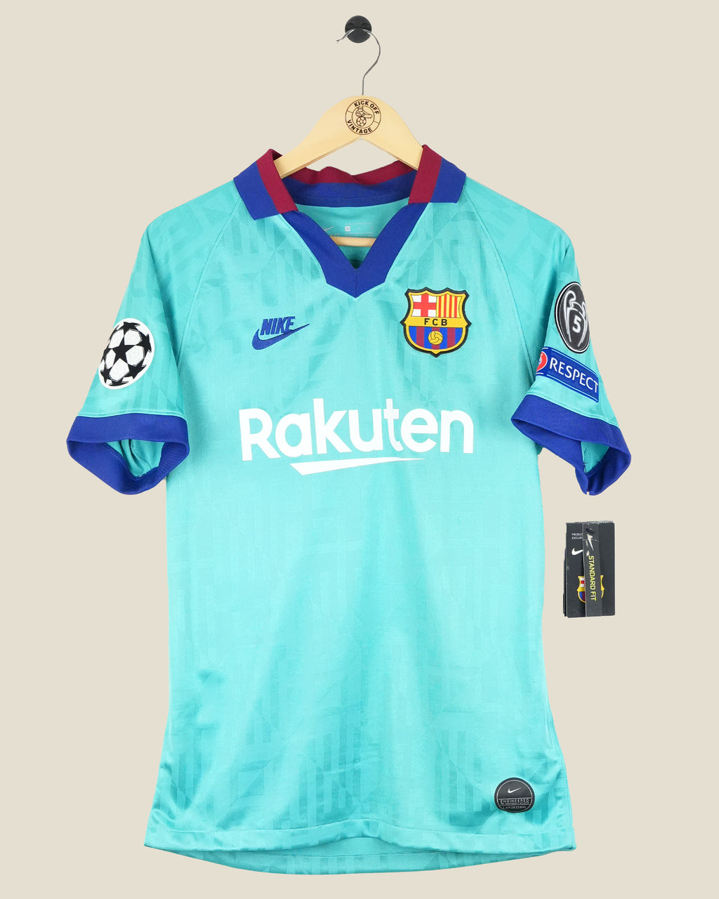 BARCELONA 2019/20 MESSI UCL THIRD SHIRT BNWT (S) NIKE