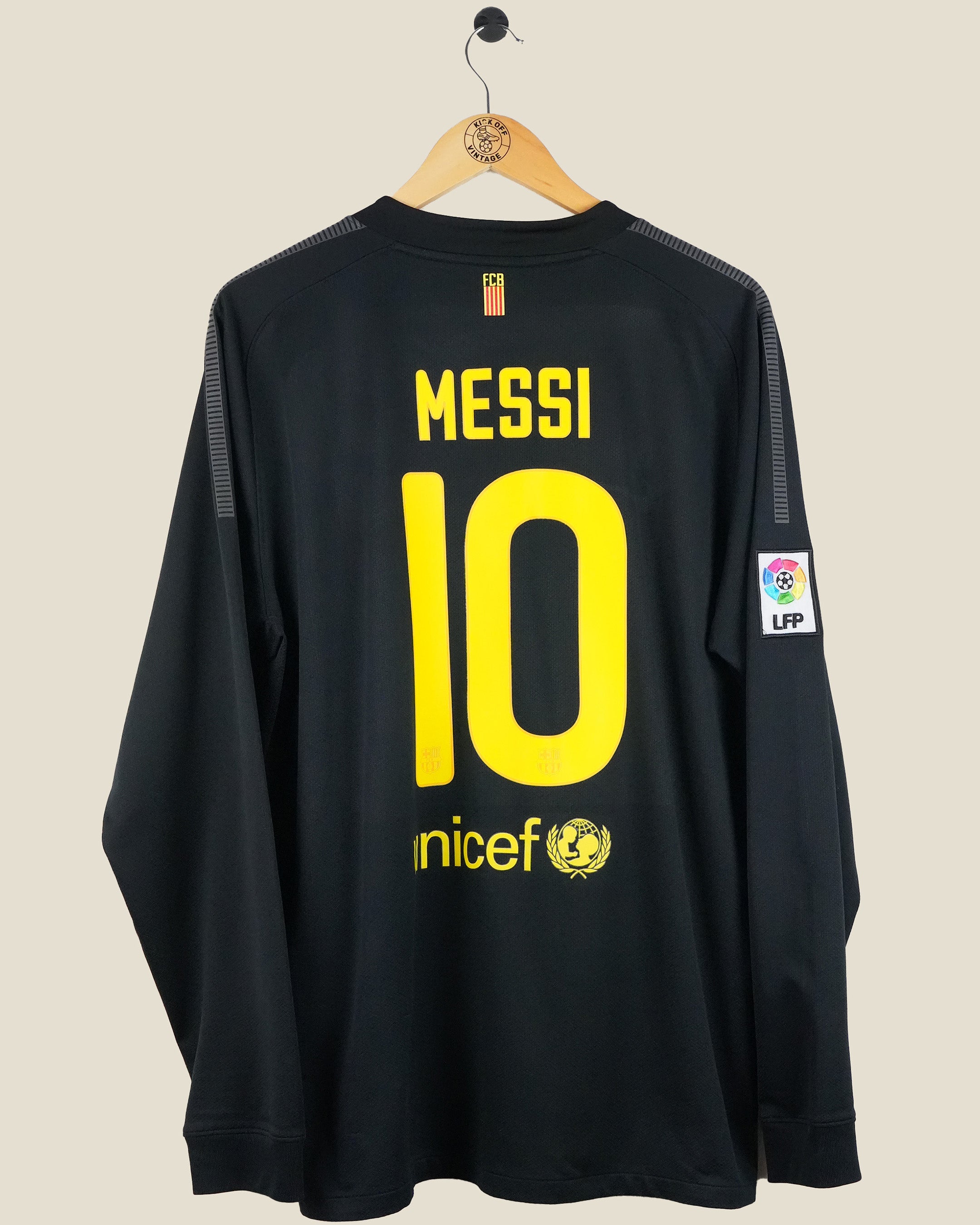 BARCELONA 2011/12 MESSI AWAY SHIRT L/S (XL) NIKE