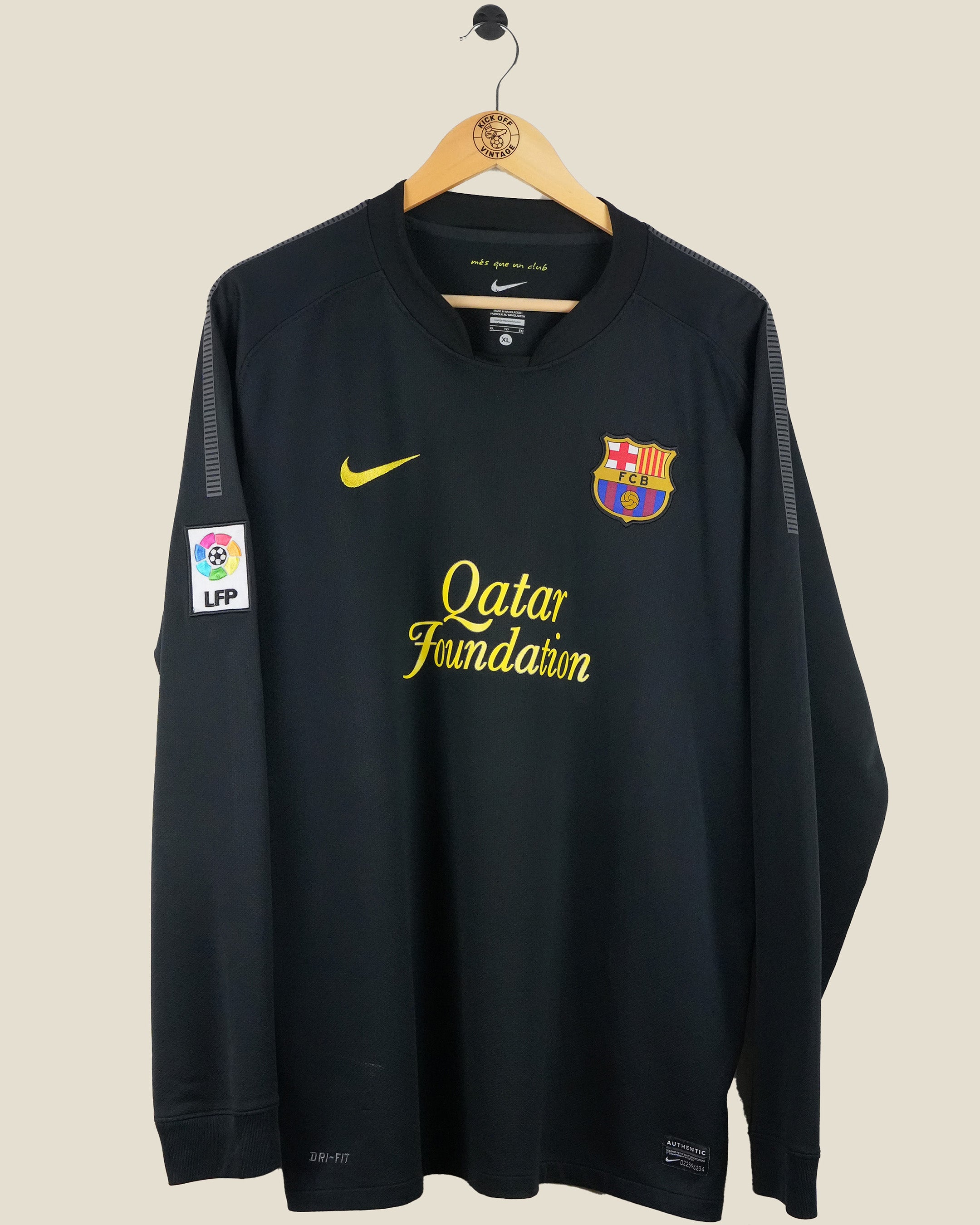 BARCELONA 2011/12 MESSI AWAY SHIRT L/S (XL) NIKE