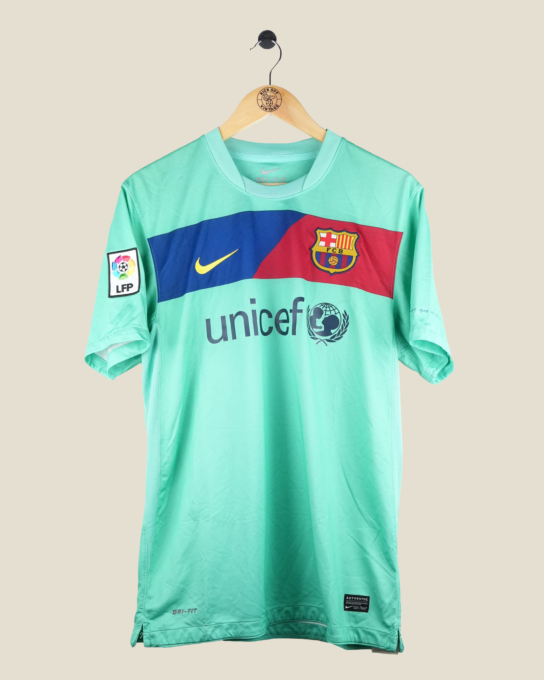 BARCELONA 2010/11 MESSI AWAY SHIRT (M) NIKE