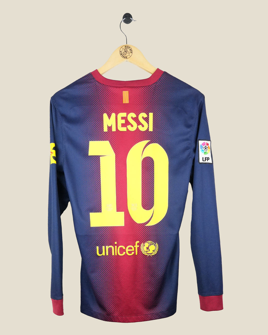 BARCELONA 2012/13 MESSI HOME SHIRT L/S (M) NIKE