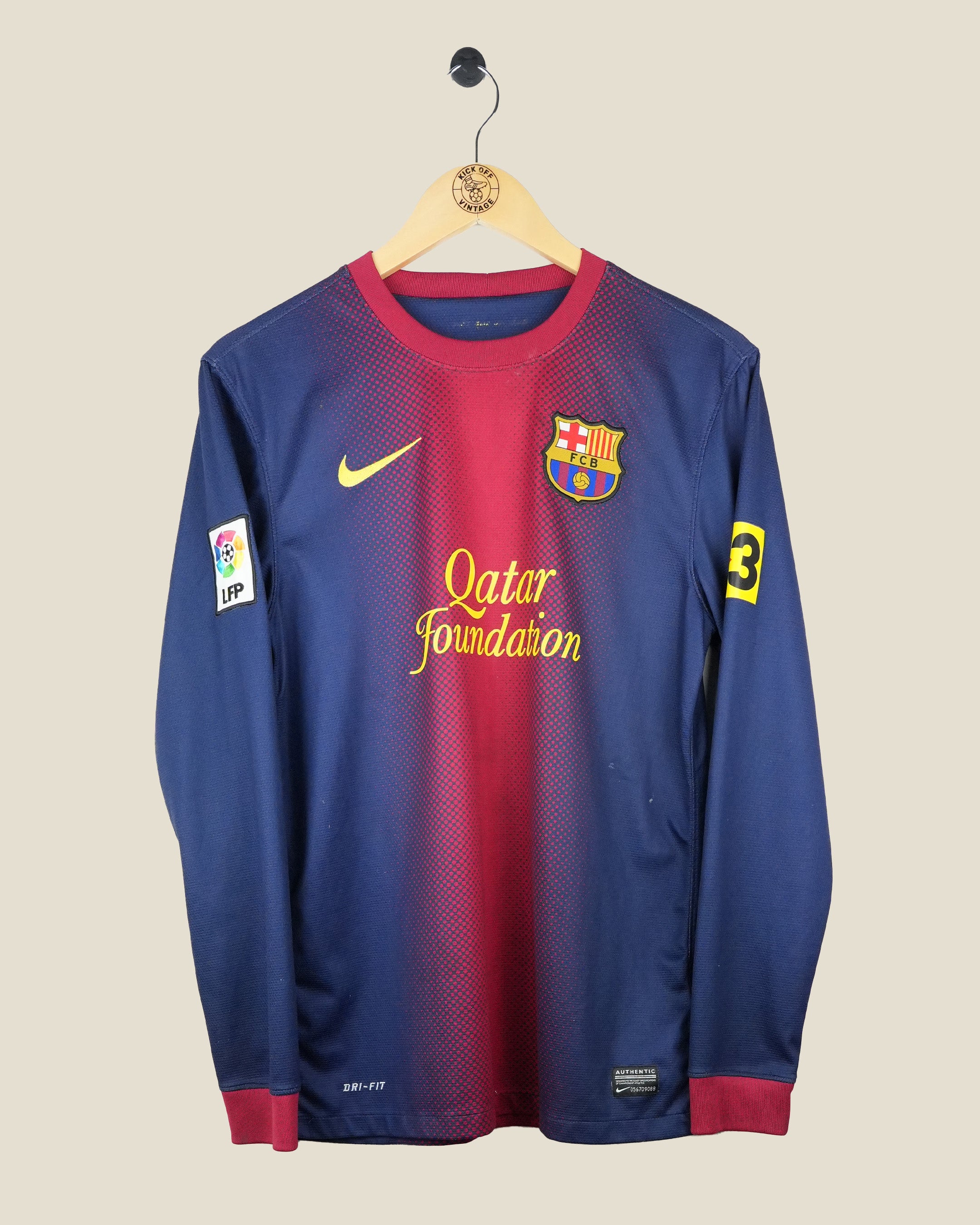 BARCELONA 2012/13 MESSI HOME SHIRT L/S (M) NIKE