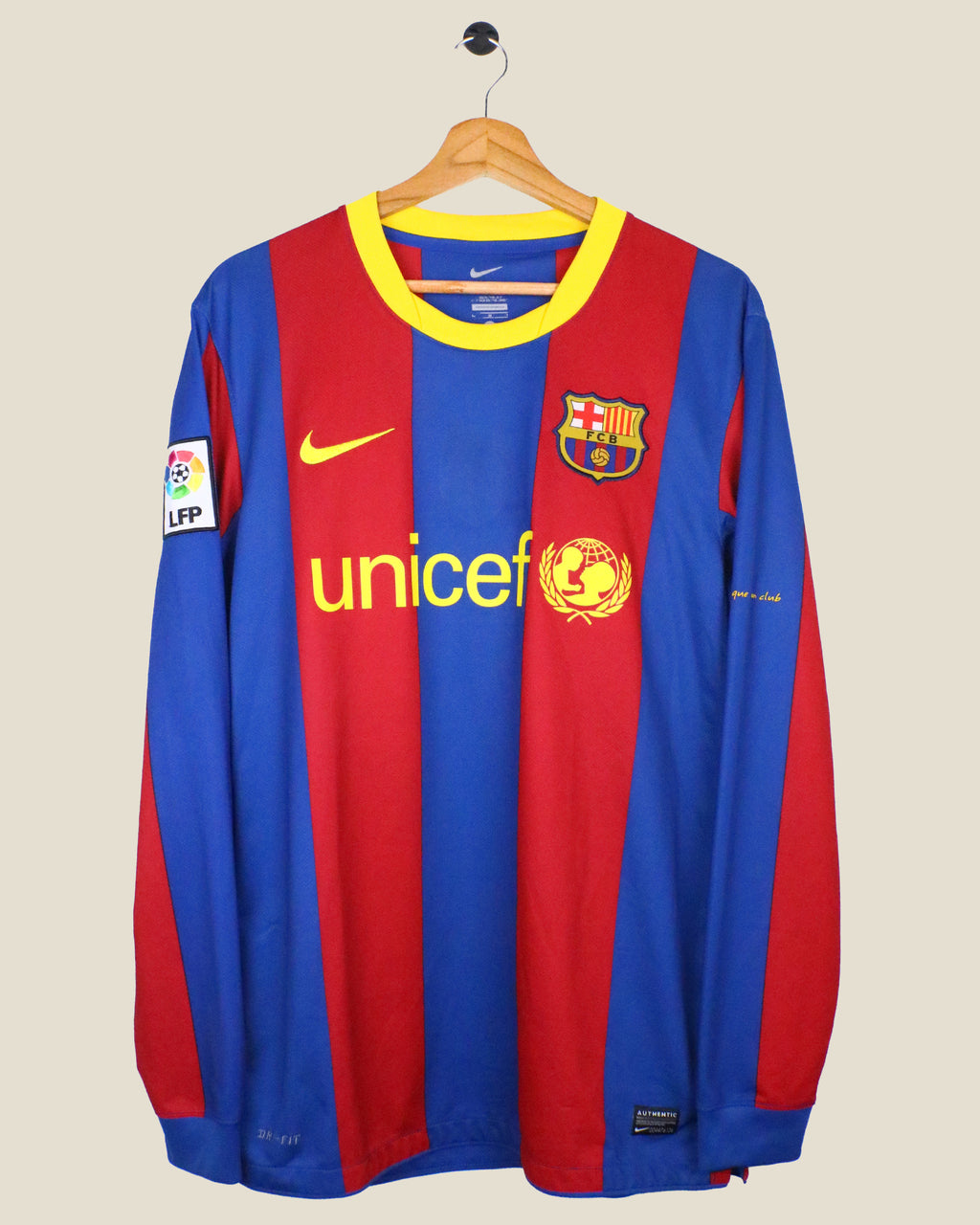 BARCELONA 2010/11 MESSI #10 L/S HOME (M) NIKE