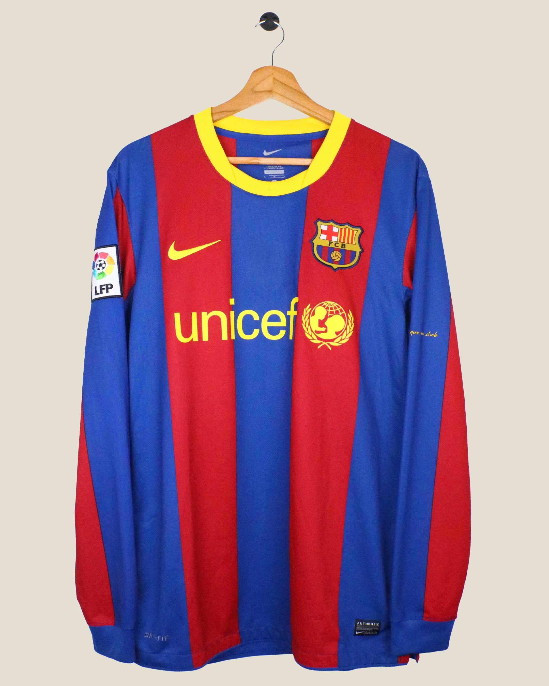 BARCELONA 2010/11 MESSI #10 L/S HOME (M) NIKE