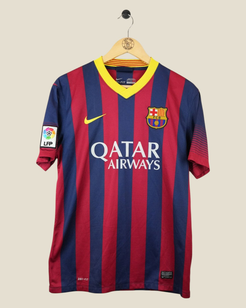 BARCELONA 2013/14 NEYMAR JR HOME SHIRT (M) NIKE