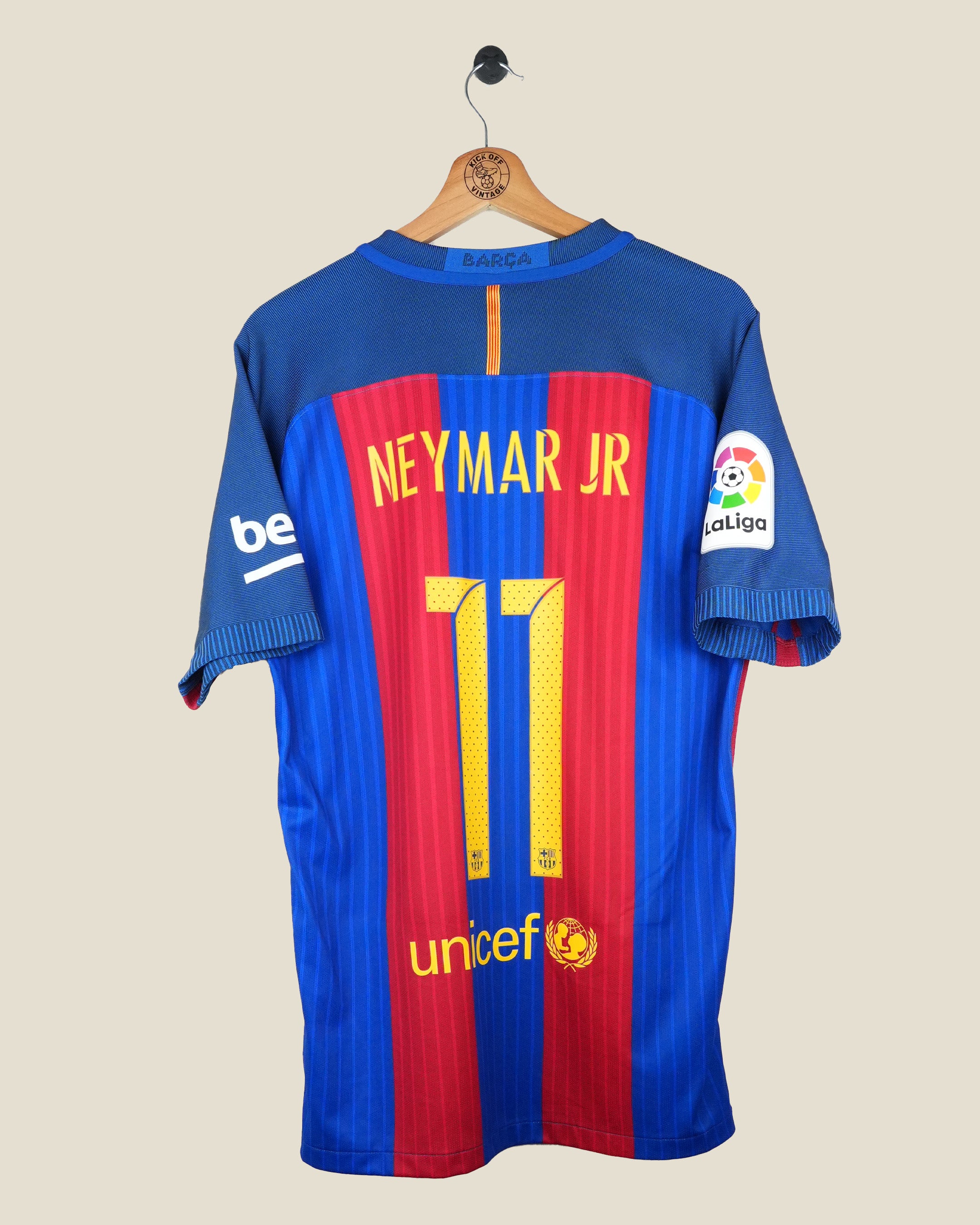BARCELONA 2016/17 NEYMAR PLAYER VERSION HOME SHIRT BNWT (L) NIKE