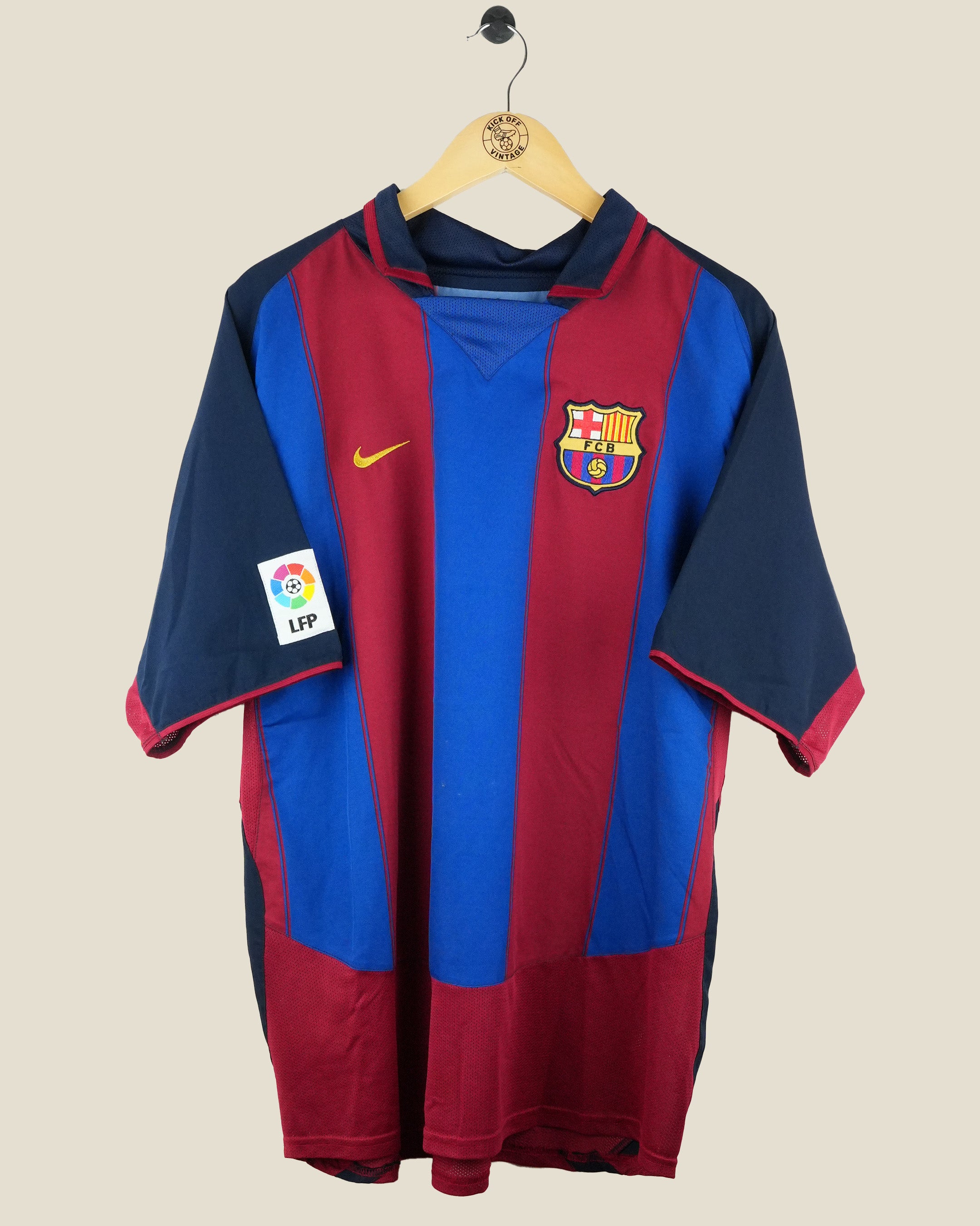 BARCELONA 2003/04 RONALDINHO HOME SHIRT (XL) NIKE