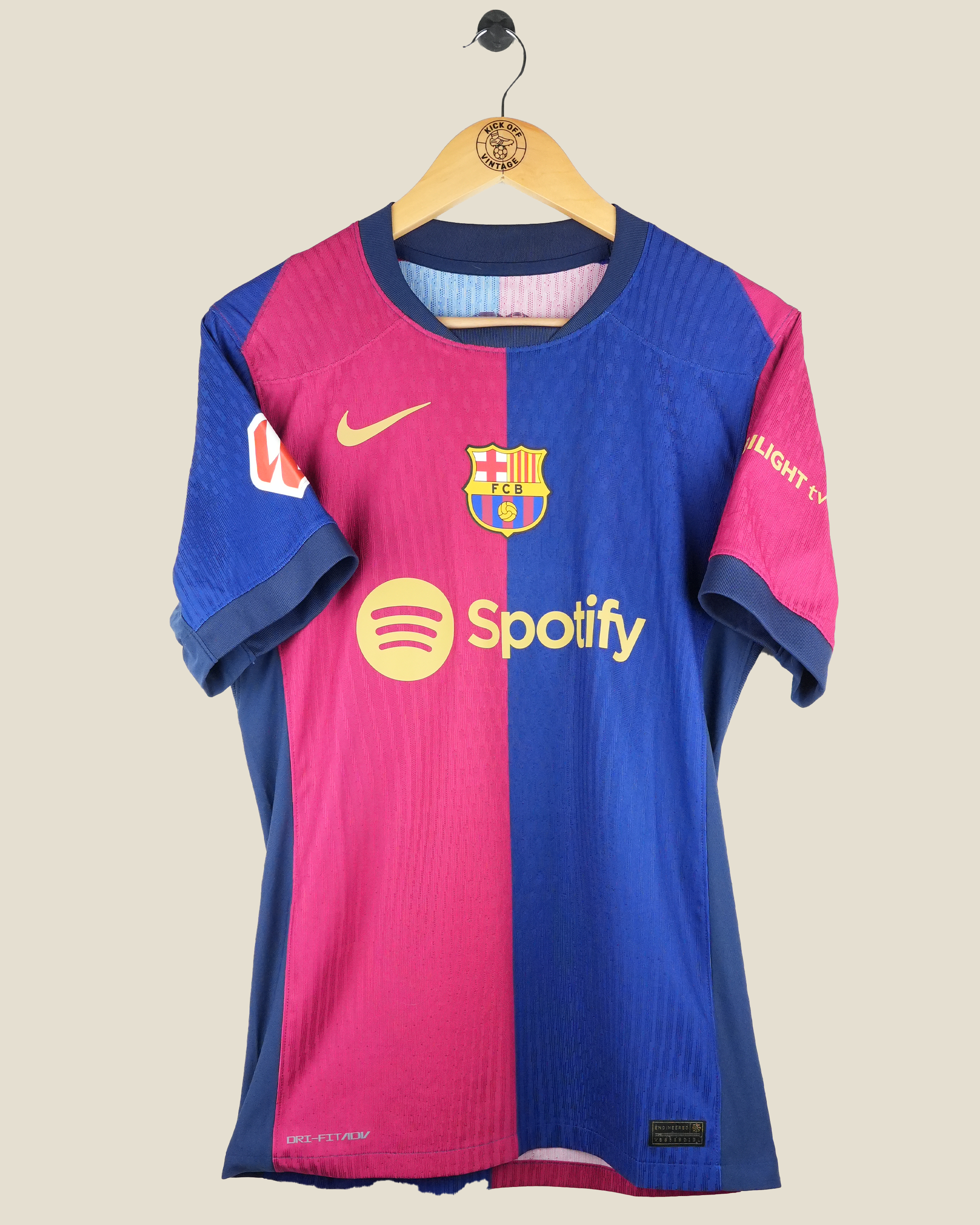 BARCELONA 2024/25 PEDRI HOME PLAYER VERSION SHIRT (S) NIKE