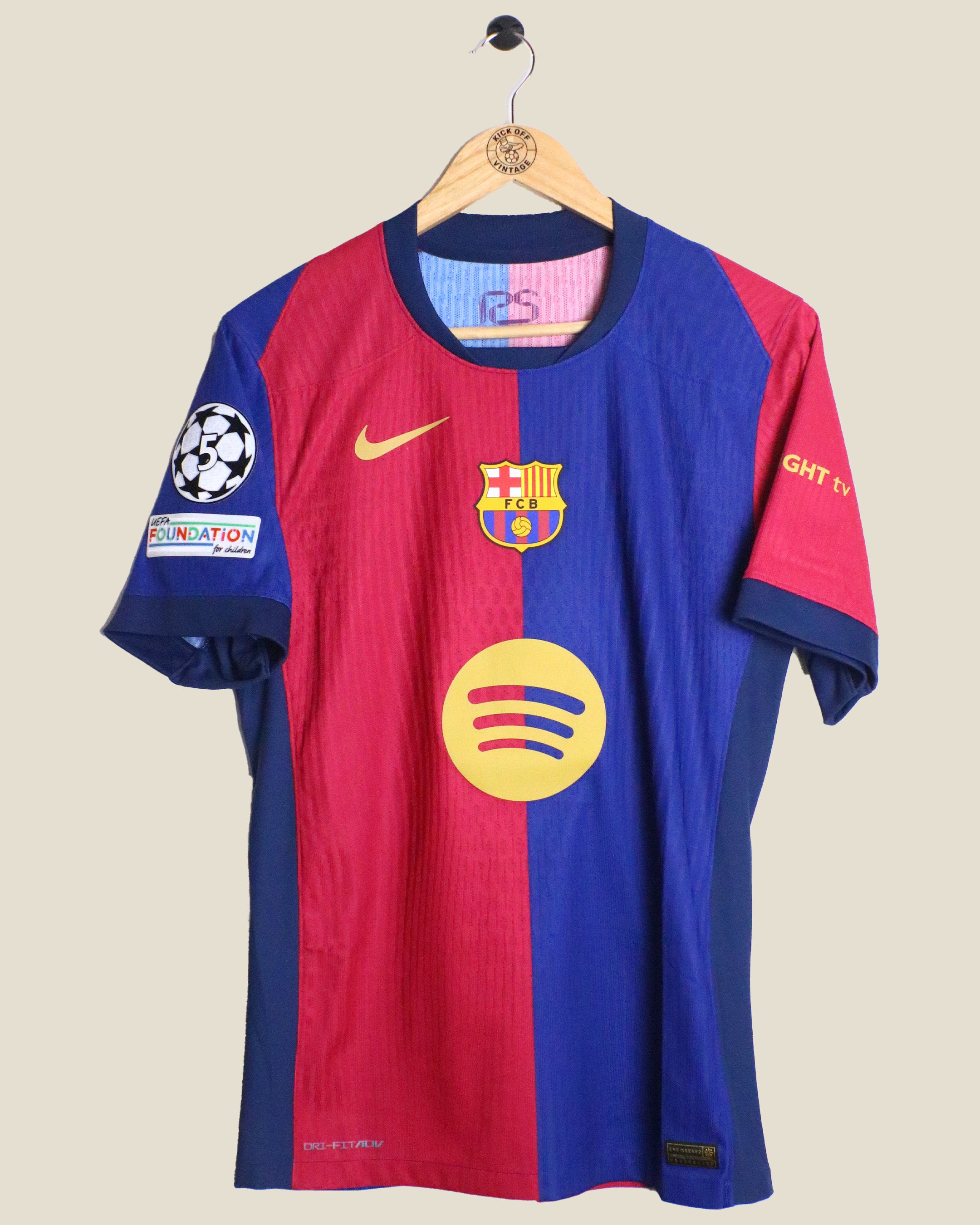 BARCELONA 2024/25 RAPHINHA UCL HOME PLAYER VERSION (S) NIKE