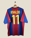 BARCELONA 1998/99 RIVALDO HOME SHIRT (L) NIKE