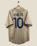 BARCELONA 2001/02 RIVALDO AWAY SHIRT (XL) NIKE