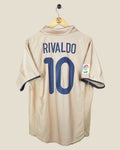 BARCELONA 2001/02 RIVALDO AWAY SHIRT (L) NIKE