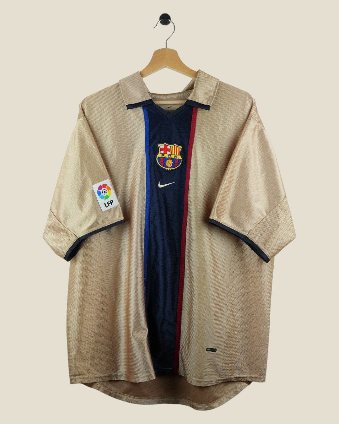 BARCELONA 2001/02 RIVALDO AWAY SHIRT (XL) NIKE