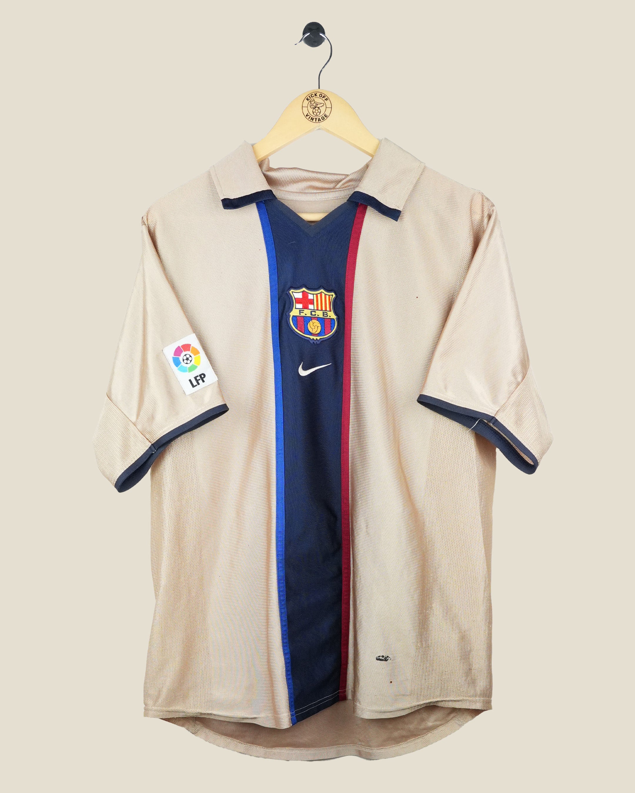 BARCELONA 2001/02 RIVALDO AWAY SHIRT (L) NIKE
