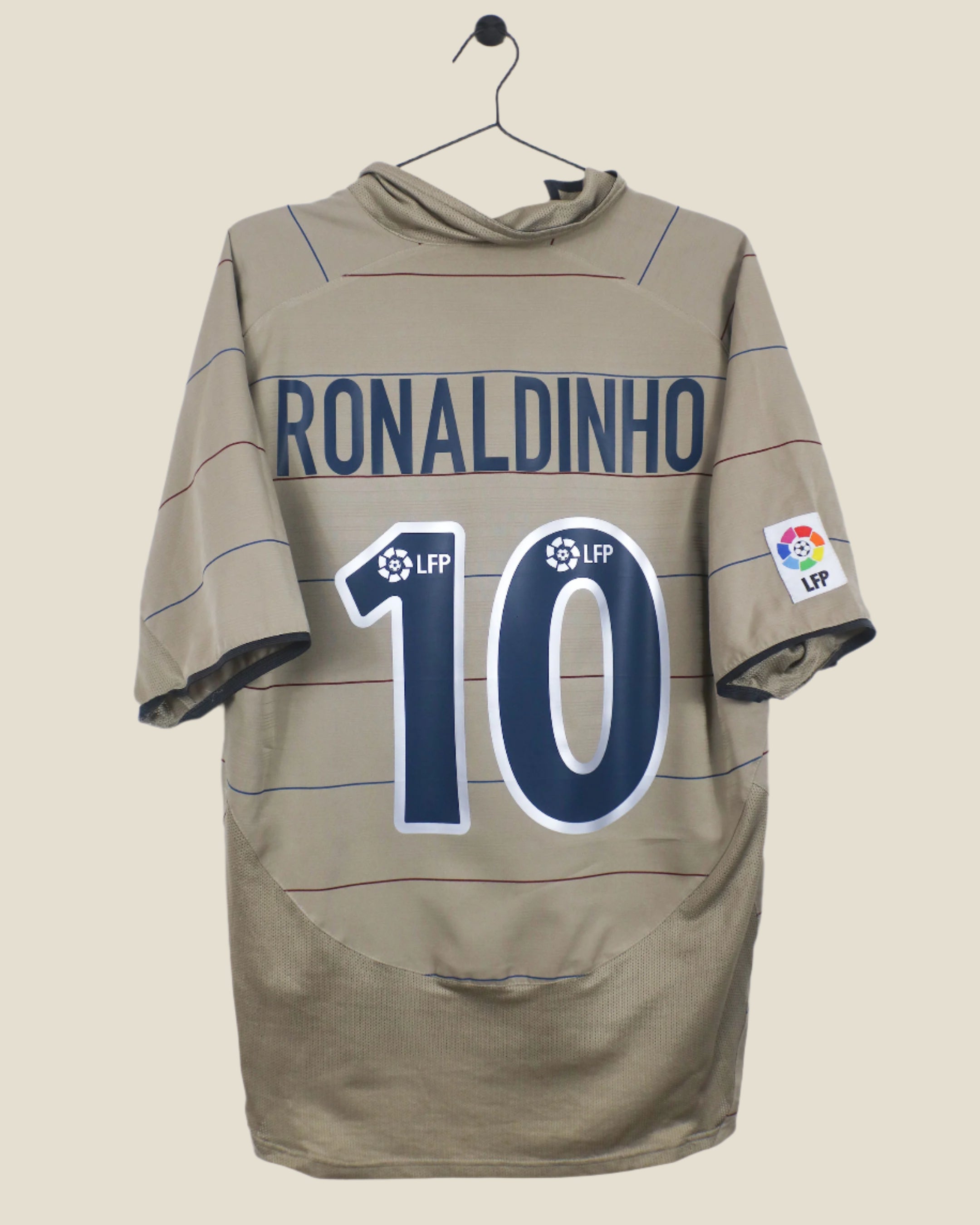 BARCELONA 2003/04 RONALDINHO #10 AWAY SHIRT (XL) NIKE