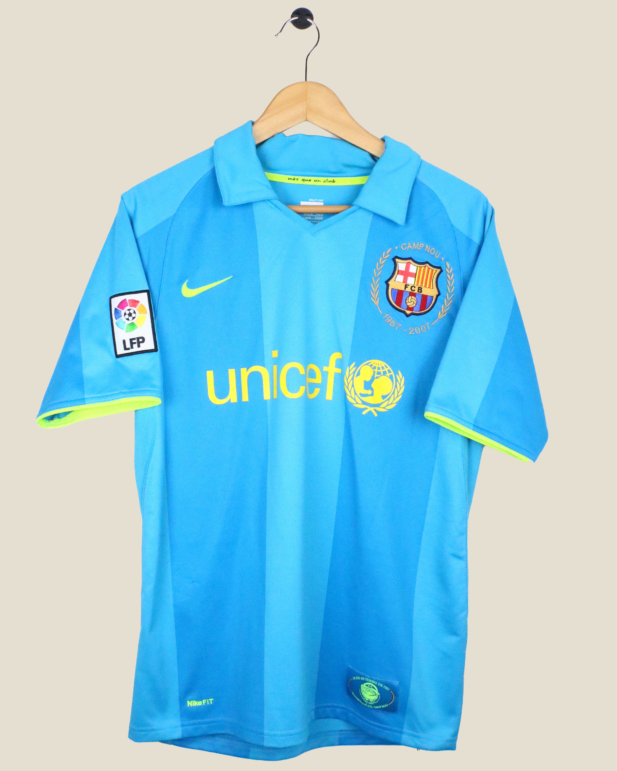 BARCELONA 2007/08 RONALDINHO #10 AWAY (S) NIKE