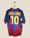 BARCELONA 2003/04 RONALDINHO HOME SHIRT (XL) NIKE