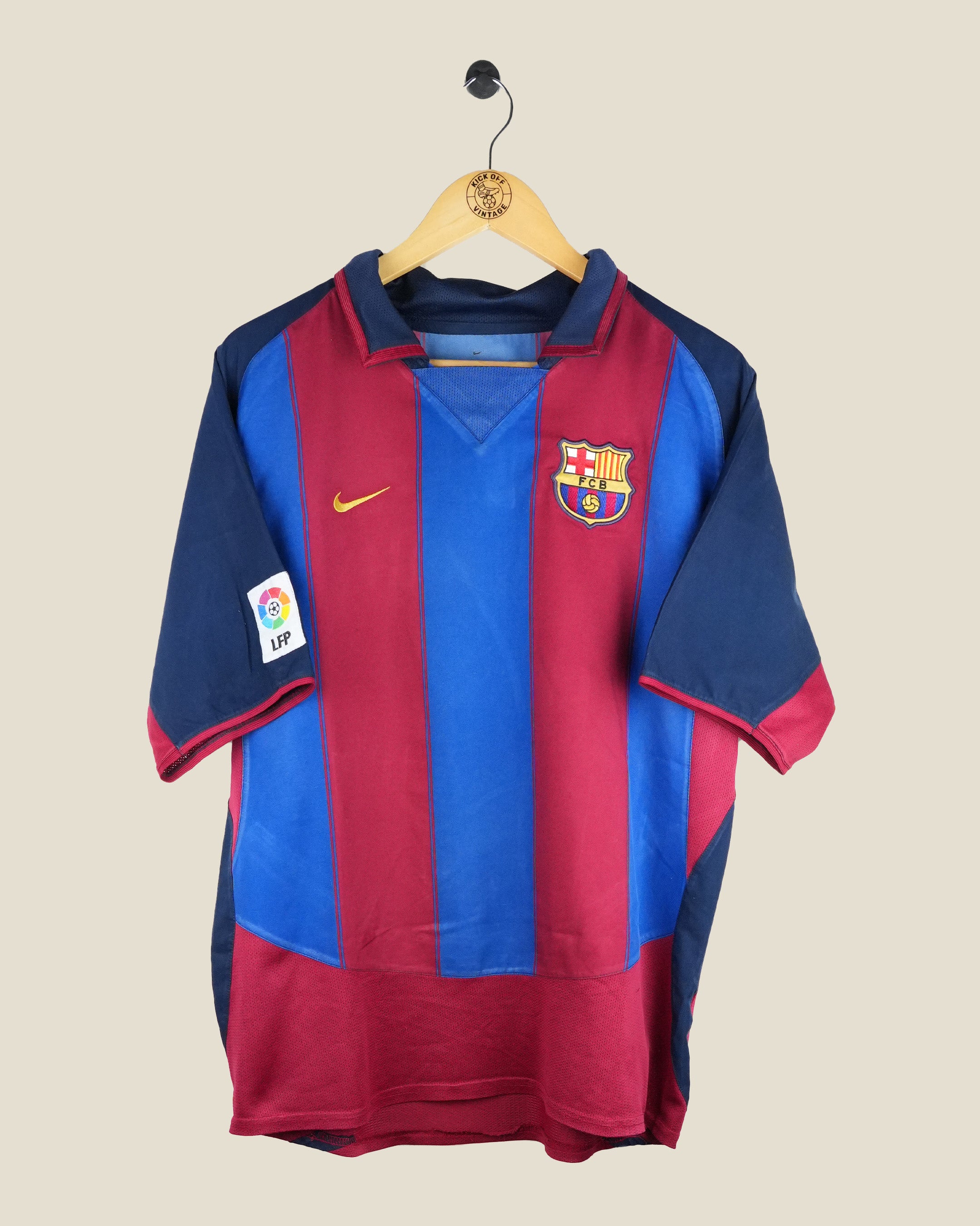 BARCELONA 2003/04 RONALDINHO HOME SHIRT (XL) NIKE