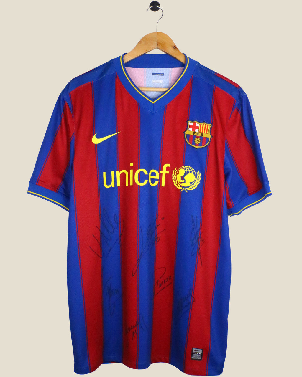 BARCELONA 2009/10 MAXWELL MATCHWORN & SIGNED #19 (L) NIKE