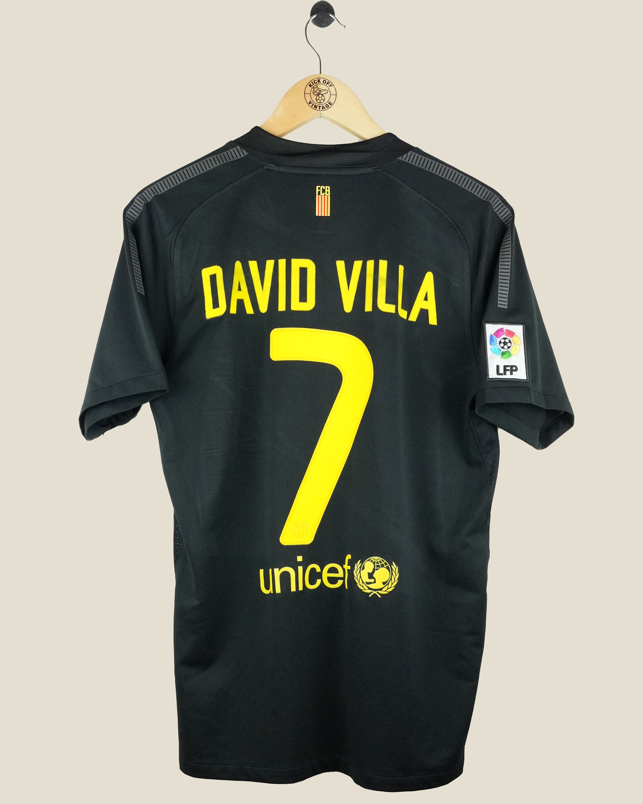 BARCELONA 2011/12 DAVID VILLA AWAY SHIRT (M) NIKE