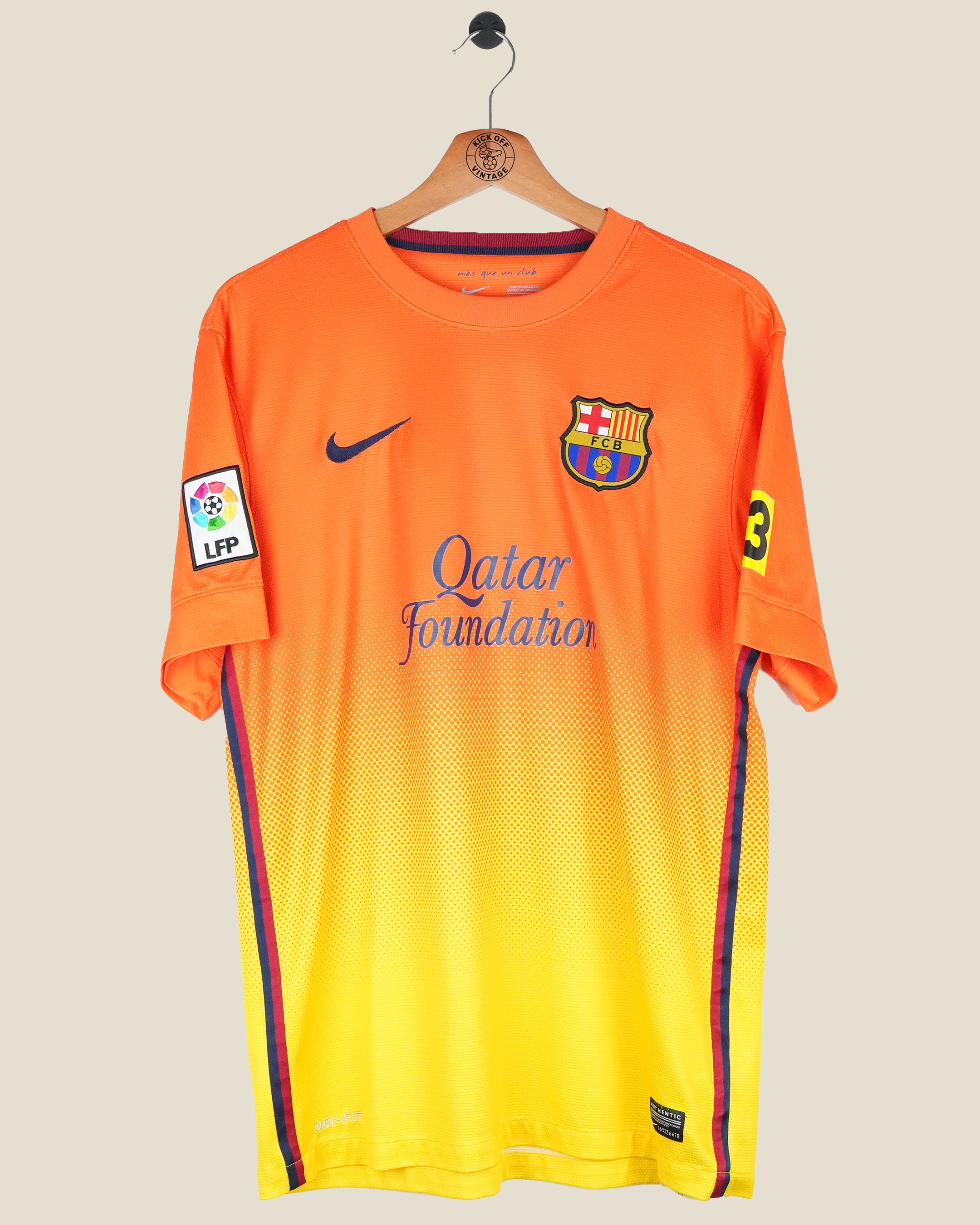 BARCELONA 2012/13 XAVI AWAY SHIRT (M) NIKE