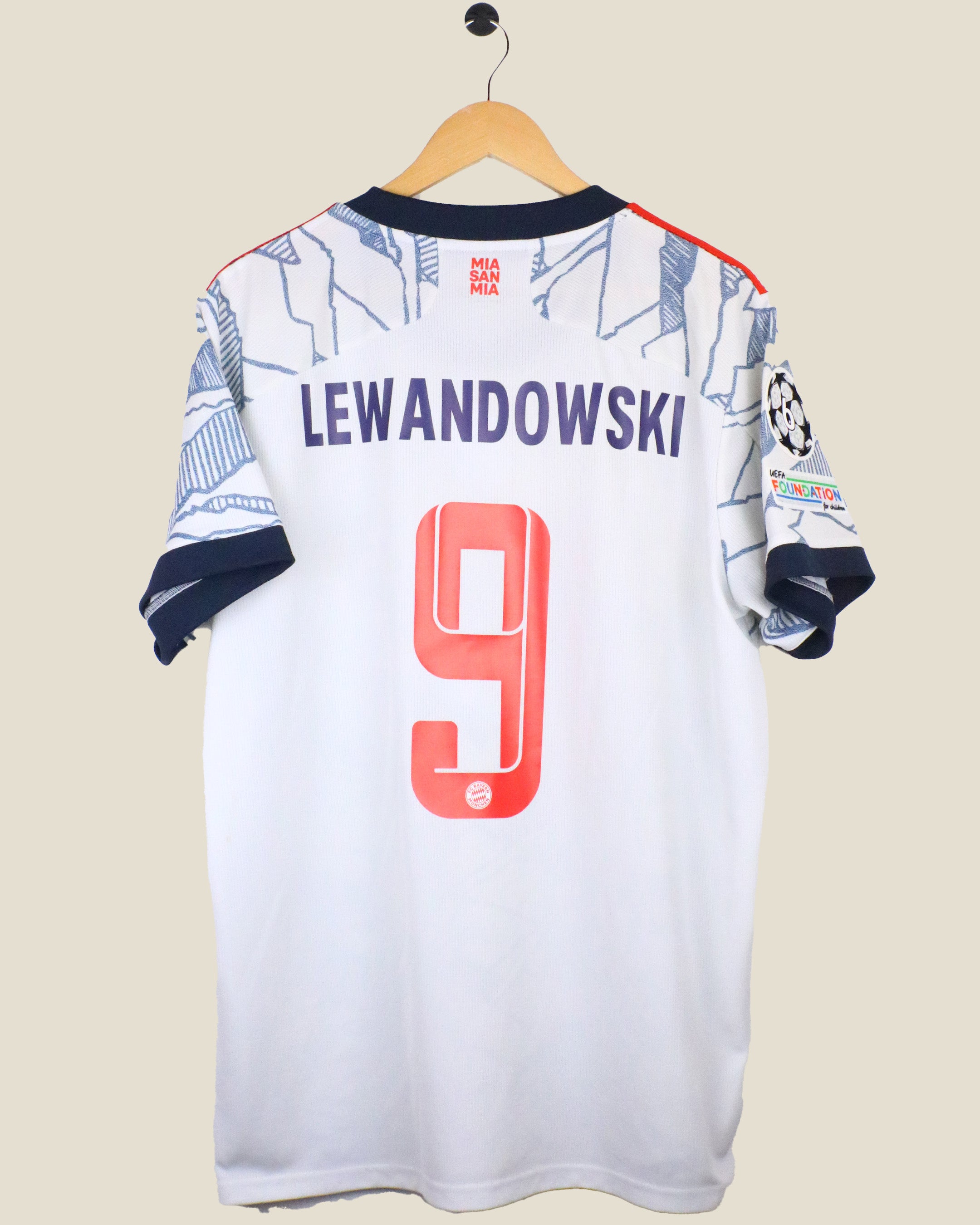 BAYERN MUNICH 2021/22 LEWANDOWSKI #9 UCL AWAY (XL) ADIDAS