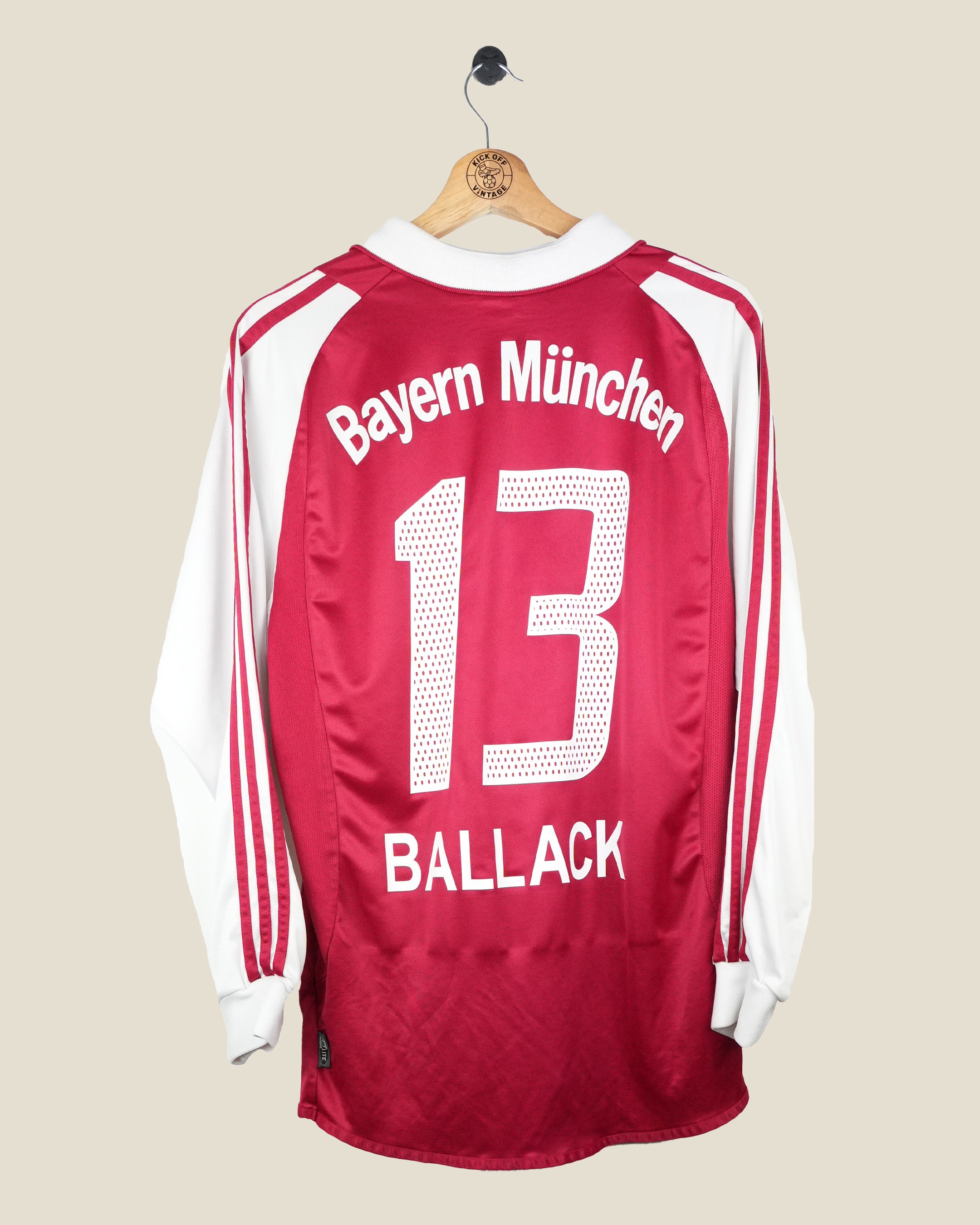 BAYERN MUNICH 2003/05 BALLACK HOME L/S SHIRT (M) ADIDAS