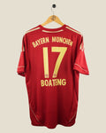 BAYERN MUNICH 2011/12 BOATENG HOME SHIRT (L) ADIDAS