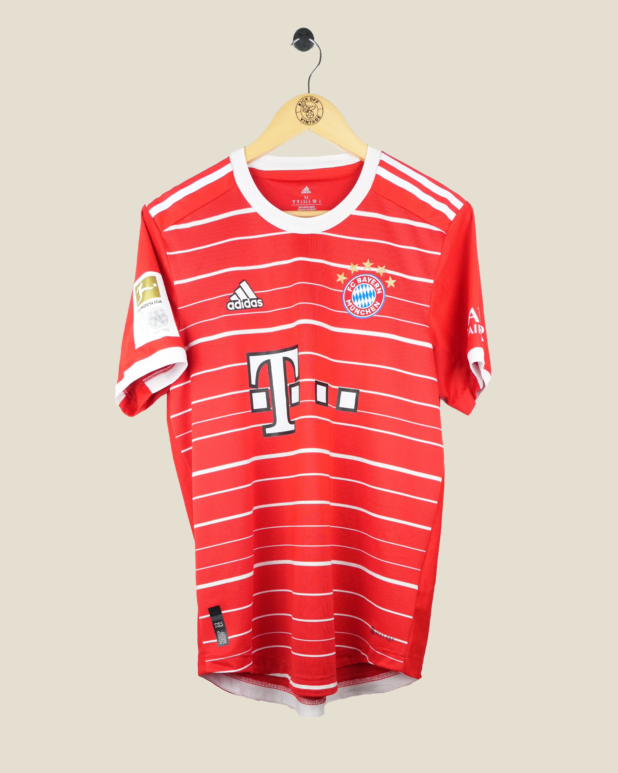 BAYERN MUNICH 2022/23 DE LIGT PLAYER VERSION HOME SHIRT (M) ADIDAS