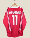 BAYERN MUNICH 2000/01 EFFENBERG EUROPEAN HOME SHIRT PLAYER ISSUE L/S (L) ADIDAS