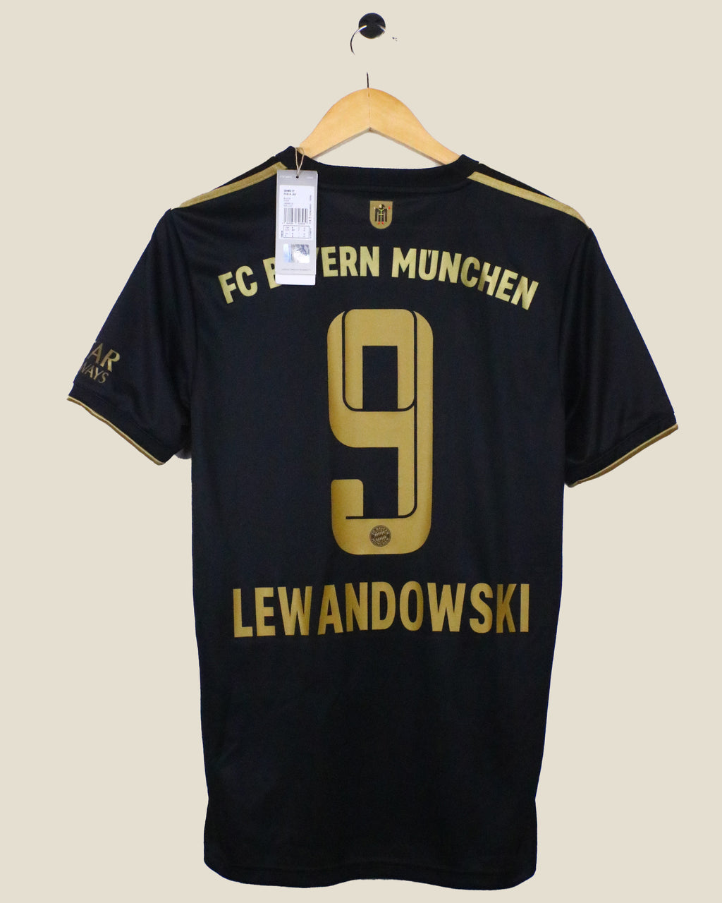 BAYERN MUNICH 2021/22 LEWANDOWSKI #9 AWAY *BNWT* (S) ADIDAS
