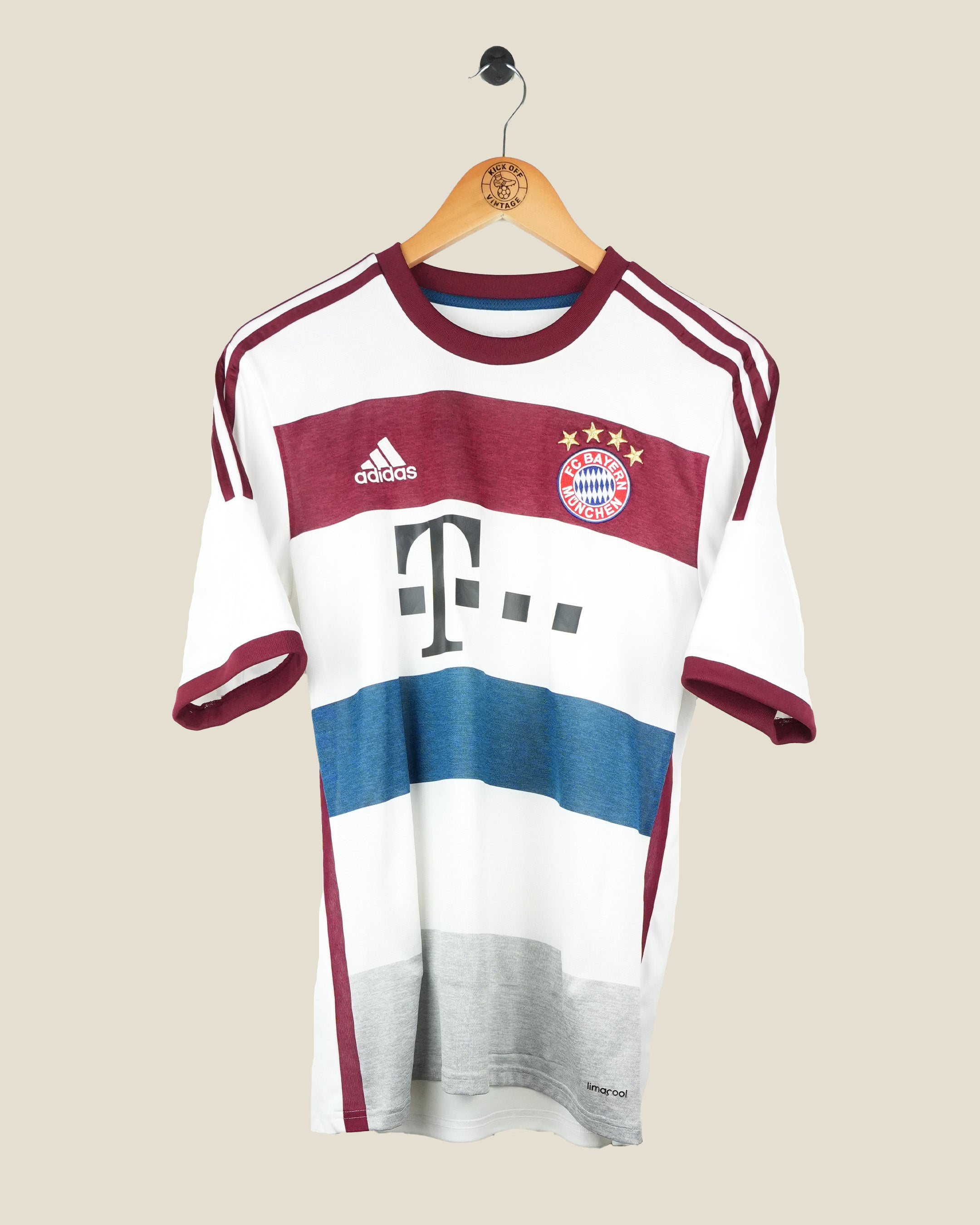BAYERN MUNICH 2014/15 LEWANDOWSKI AWAY SHIRT (M) ADIDAS
