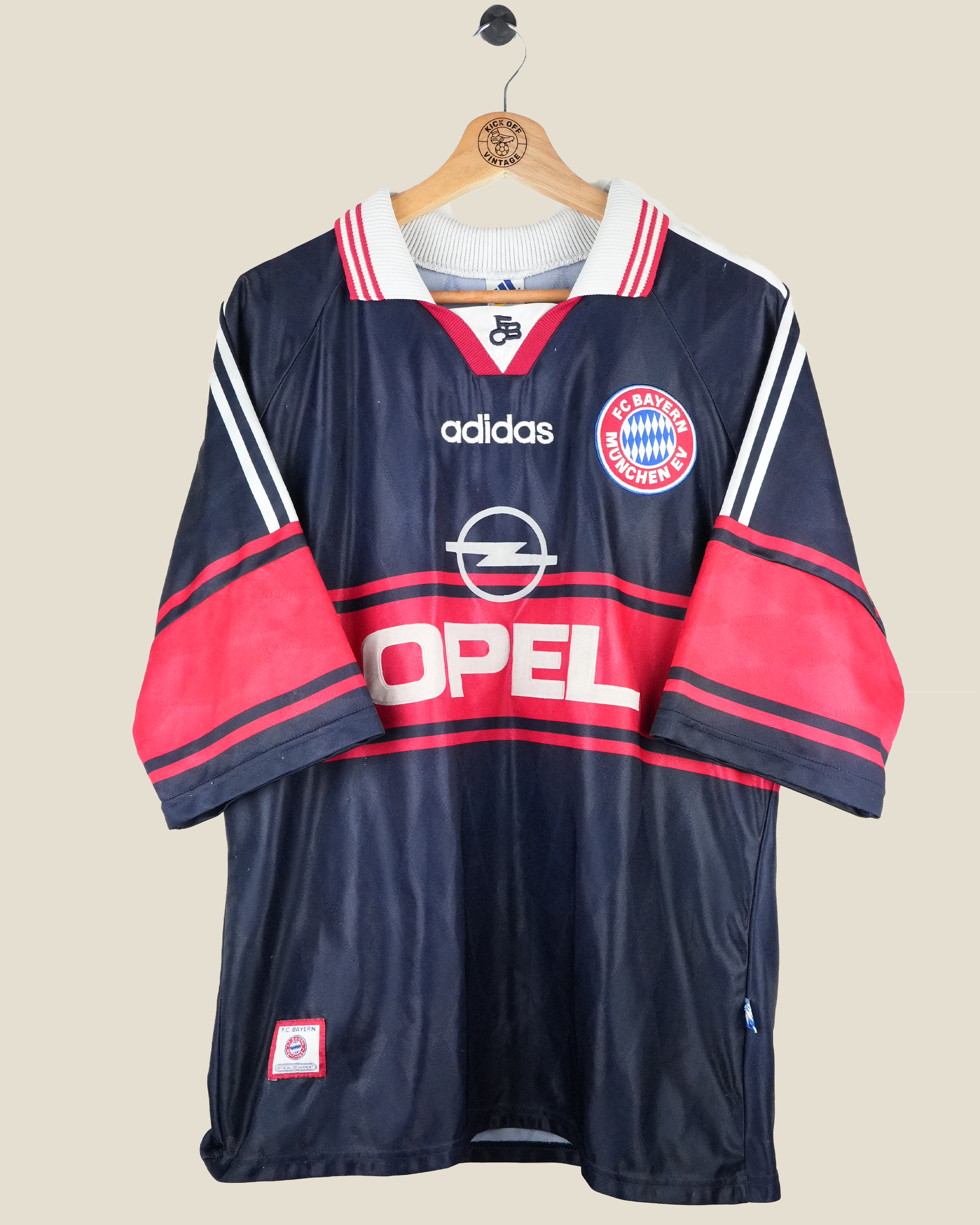 BAYERN MUNICH 1997/99 MATTHÄUS HOME SHIRT (L) ADIDAS