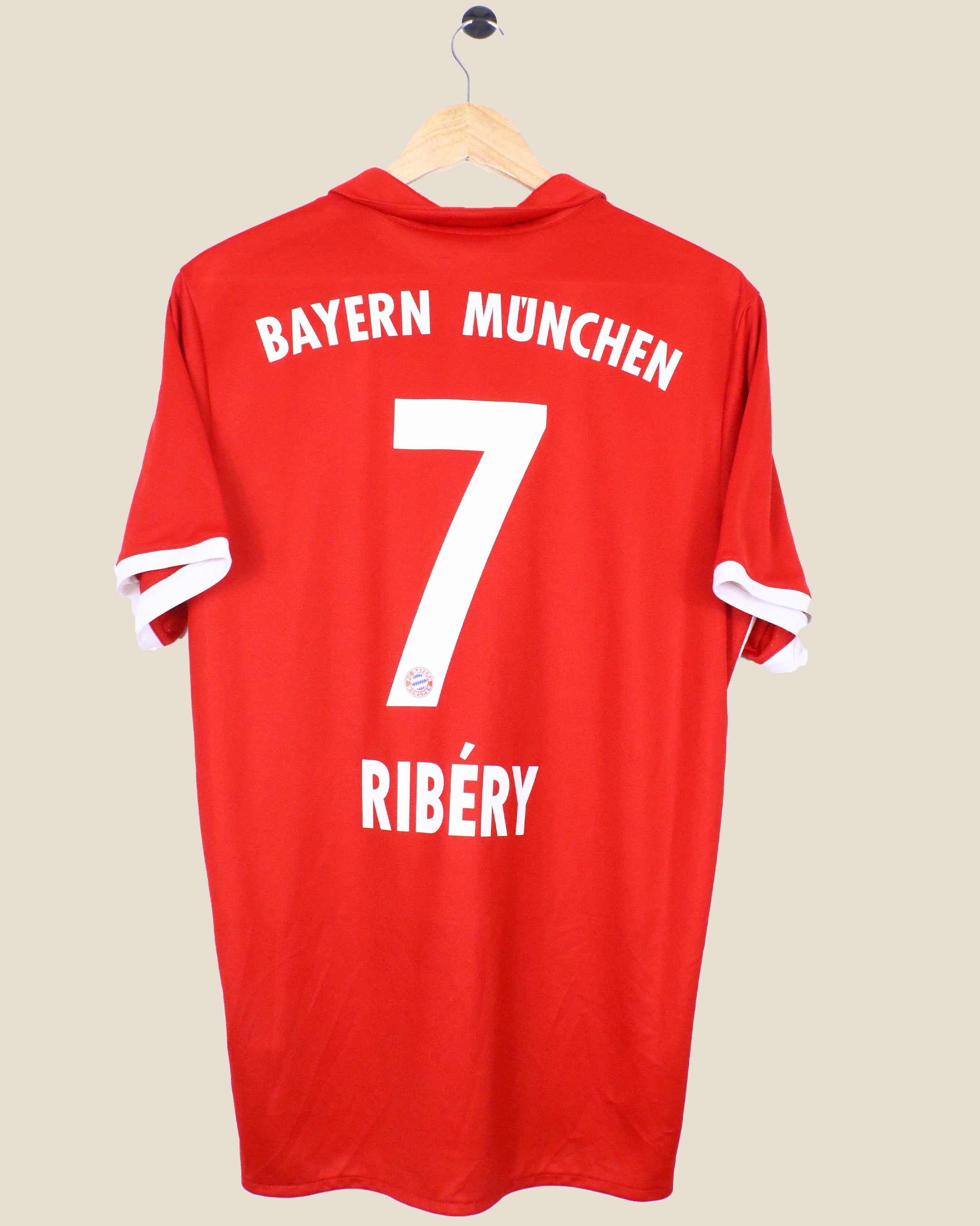 BAYERN MUNICH 2016/17 RIBERY HOME SHIRT (L) ADIDAS